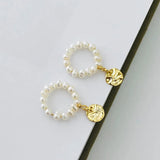Baroque Pearl Earrings Romantic Wedding Accessories