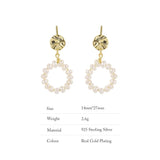 Baroque Pearl Earrings Romantic Wedding Accessories
