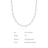 S925 Sterling Silver Pearl Beaded Chocker Necklace