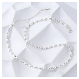 S925 Sterling Silver Pearl Beaded Chocker Necklace