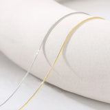 S925 Sterling Silver Necklace 1mm Snake Bone Chain