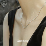 S925 Sterling Silver Necklace 1mm Snake Bone Chain