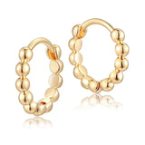 925 Silver Round Beads Ear Buckle Jewelry