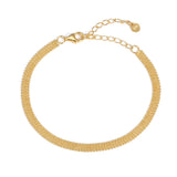 Snake Chain Bracelet 18k Plated for Women Birthday Gift