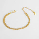 Snake Chain Bracelet 18k Plated for Women Birthday Gift