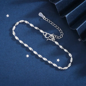 S925 Sterling Silver Bead Collection Link Bracelet Charm Chain