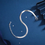 S925 Sterling Silver Bead Collection Link Bracelet Charm Chain