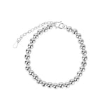 S925 Sterling Silver Bead Collection Link Bracelet Charm Chain