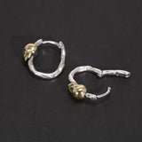 Skull Hoop Earrings Vintage Punk Jewelry