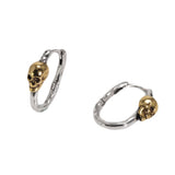 Skull Hoop Earrings Vintage Punk Jewelry