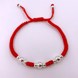 S925 Lucky Red Rope Bracelet Bangle Wax String Amulet High Jewelry