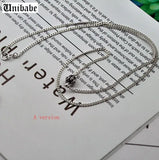 S925 Sterling Silver Small Crown Retro Necklace