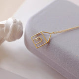 S925 Small House Necklace Japanese Style