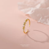 S925 Sterling Silver Pearl Flower Ring for Women