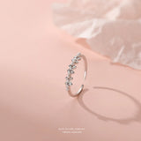 S925 Sterling Silver Pearl Flower Ring for Women