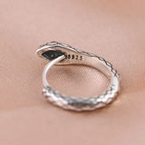 S925 Sterling Silver Snake Women Clip Earrings Punk Style Snakes Clip Earring