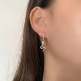 S925 Snake Earrings European American Jewelry