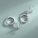 S925 Snake Earrings European American Jewelry