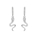 S925 Snake Earrings European American Jewelry