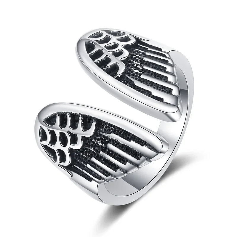 S925 Snake Open Ring Resizable Fine Jewelry for Women