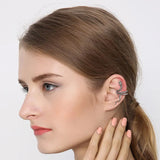 S925 Snake Ear Clip No Pierced Sterling Silver Ear Cuff Earrings TSE434