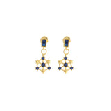 925 Sterling Silver Snowflake Earrings With Zircon