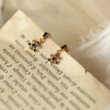 925 Sterling Silver Snowflake Earrings With Zircon