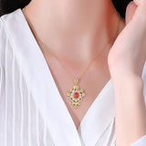 S925 Red Agate Pearl Pendant Natural Hetian Jade