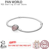 925 Silver Sparkle Set With Love Snake Bone Women's Pan Bracelet