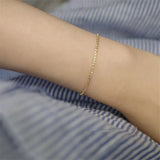 925 Silver Sparkling Gypsophila Bracelet for Women 14K Plated Jewelry Gift