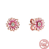 S925 Sparkling Zircon Butterfly Earrings Stud Heart Pendant Earrings