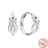 S925 Sparkling Zircon Butterfly Earrings Stud Heart Pendant Earrings