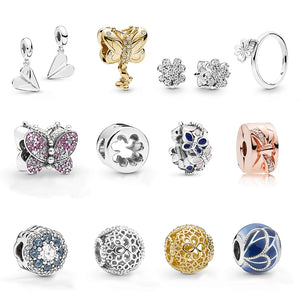 S925 Sterling Silver Spring Beads Charm Bracelet for Style 1: 1 Jewelry