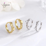 S925 Sterling Silver Star Earrings Hoop Small Jewelry for Girl