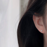 S925 Star Moon Earrings Asymmetric Wedding Jewelry