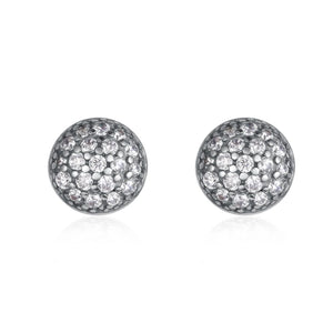 925 Silver Zircon Stud Earrings Party Gift Ear Jewelry Women