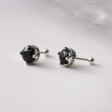 S925 Silver Agate Studs for Women