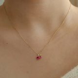 S925 Sterling Silver Cherry Choker Necklace for Women
