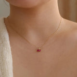 S925 Sterling Silver Cherry Choker Necklace for Women