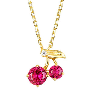 S925 Sterling Silver Cherry Choker Necklace for Women