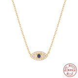 S925 Sterling Silver TIF Eyes Diamond Necklace