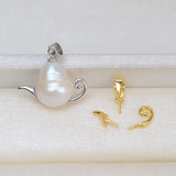 S925 Sterling Silver Teapot Style Pendant Findings