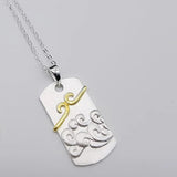 S925 Sterling Silver Tight charm Couple Necklace Men Women Pendant