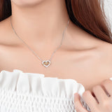 S925 Sterling Silver Tight charm Couple Necklace Men Women Pendant