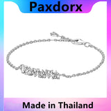 925 Sterling Silver Pando Bracelet Heart Seal Love Infinite Bangle