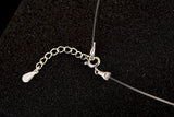 S925 Silver Transparent Fishing Line Necklace with Zircon Clavicle Chain