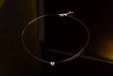 S925 Silver Transparent Fishing Line Necklace with Zircon Clavicle Chain