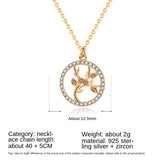 S925 Sterling Silver Tree of Life Necklace Female Plant Style Clavicle Necklace