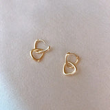 S925 Silver Triangle Ring Earrings