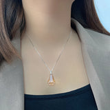 S925 Sterling Silver Love Than Tears Crystal Pendant Necklace